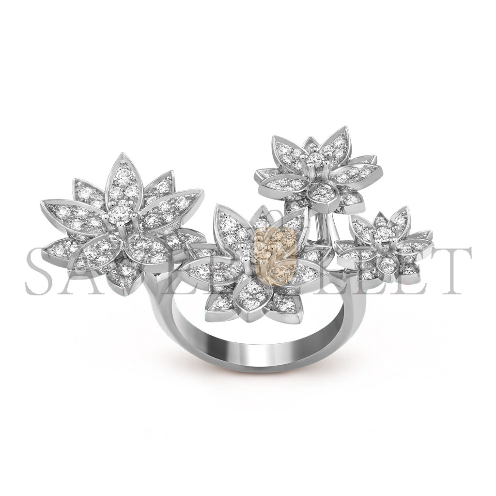 V*N CL*F arpels lotus between the finger ring, 4 flowers vcarp7tf00